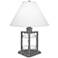Quoizel McKenna Steel and Galvanized finish  Table Lamp