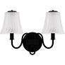 2_Quoizel McKinney 11" High Matte Black 2-Light Wall Sconce more views