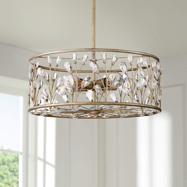 Image 1 Quoizel Meadow Lane 20" Wide Vintage Gold 5-Light Pendant