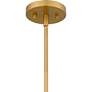 6_Quoizel Mejia 14" Wide Aged Brass and White Pendant Light more views