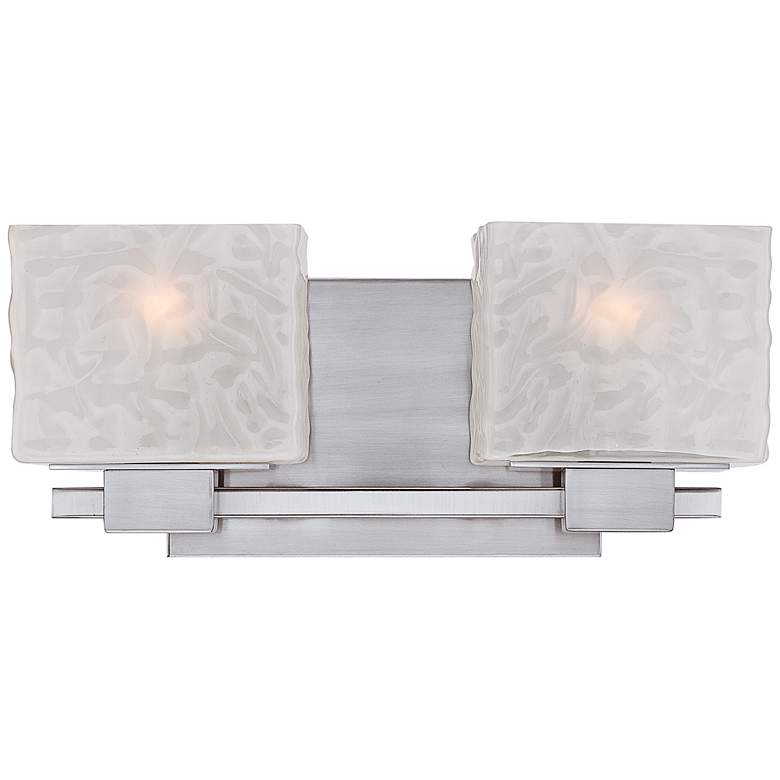 Image 1 Quoizel Melody 15" Wide Nickel 2-Light Bath Fixture