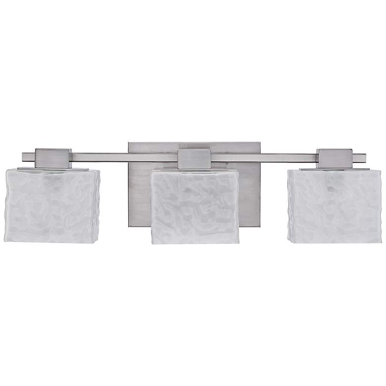 Image 2 Quoizel Melody 24 inch Wide Nickel 3-Light Bath Fixture
