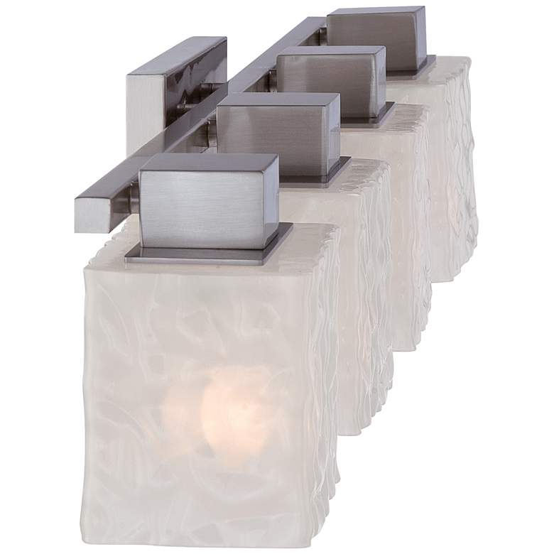 Image 4 Quoizel Melody 33" Wide Brush Nickel 4-Light Bath Fixture more views