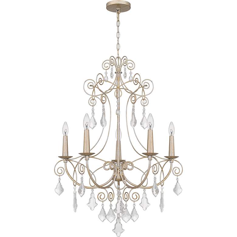 Image 4 Quoizel Merida 28" Wide Vintage Gold 5-Light Chandelier more views