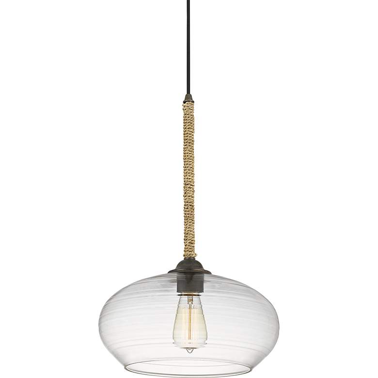 Image 2 Quoizel Merino 13.25" Wide Bronze and Orb Glass Modern Mini Pendant more views