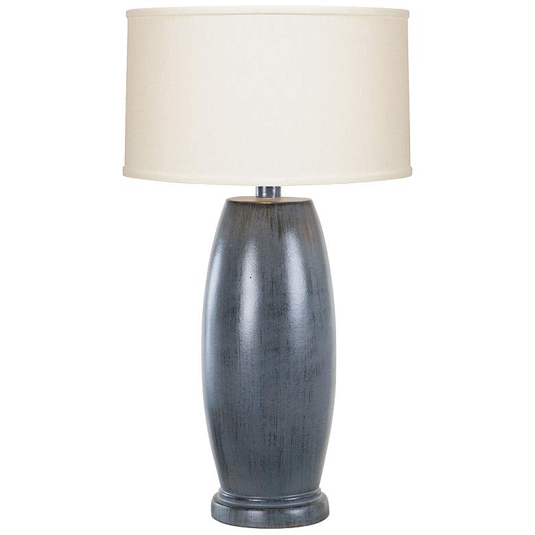 Image 1 Quoizel Mezzaluna 29" Charcoal Blue LED Table Lamp