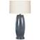 Quoizel Mezzaluna 29" Charcoal Blue LED Table Lamp