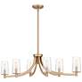 3_Quoizel Miccio 38"W Bronze Gold 6-Light Island Chandelier