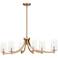 Quoizel Miccio 38"W Bronze Gold 6-Light Island Chandelier