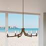 2_Quoizel Miccio 38"W Bronze Gold 6-Light Island Chandelier