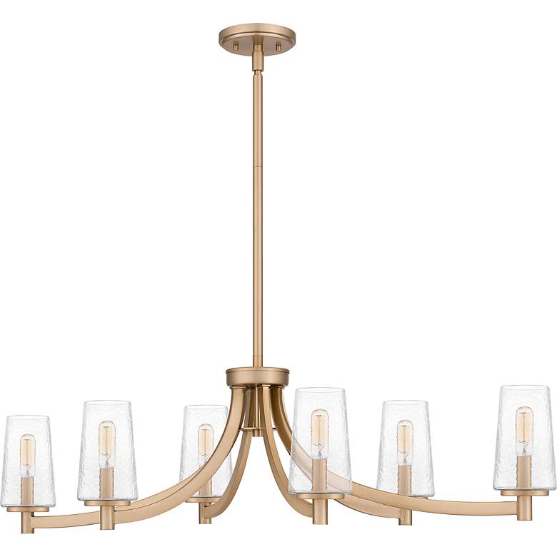 Image 5 Quoizel Miccio 38"W Bronze Gold 6-Light Island Chandelier more views