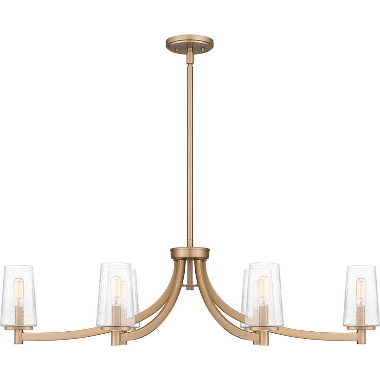 Image 6 Quoizel Miccio 38"W Bronze Gold 6-Light Island Chandelier more views