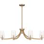 6_Quoizel Miccio 38"W Bronze Gold 6-Light Island Chandelier more views