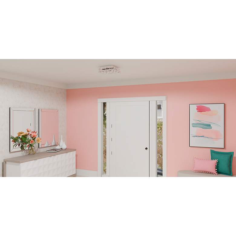 Image 2 Quoizel Milania 14 3/4"W Polished Chrome LED Ceiling Light more views