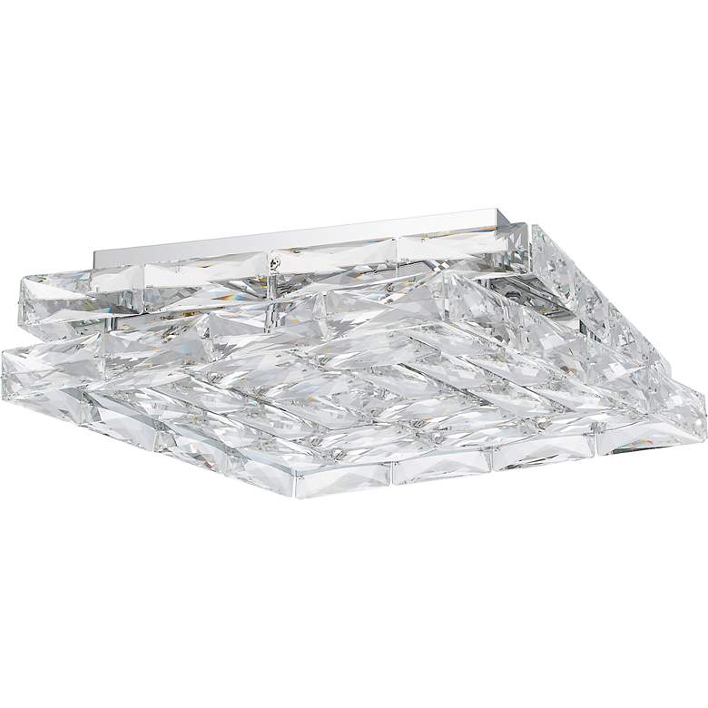 Image 3 Quoizel Milania 14 3/4"W Polished Chrome LED Ceiling Light more views