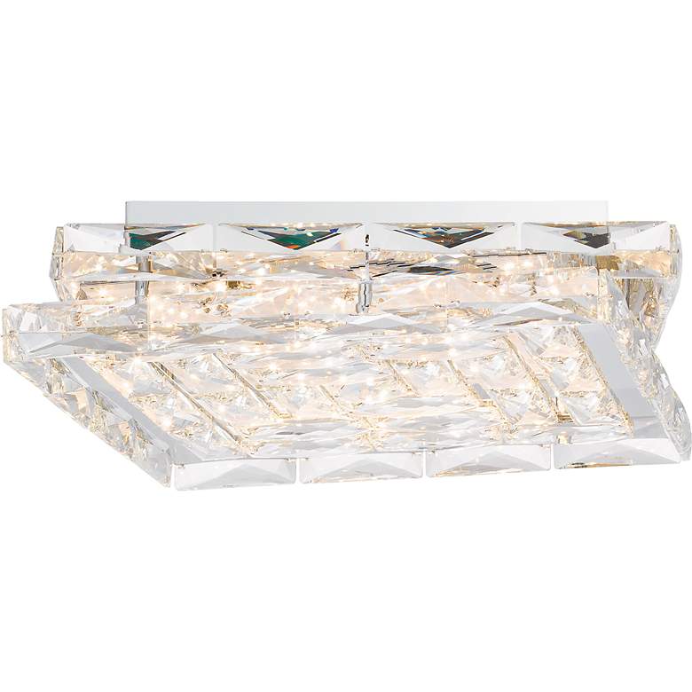 Image 4 Quoizel Milania 14 3/4"W Polished Chrome LED Ceiling Light more views