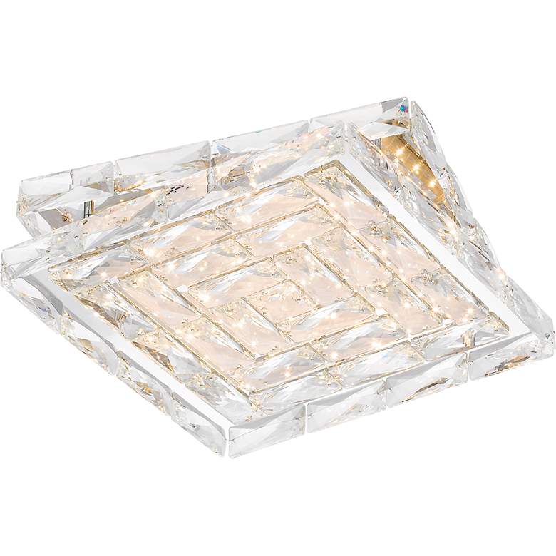 Image 5 Quoizel Milania 14 3/4"W Polished Chrome LED Ceiling Light more views