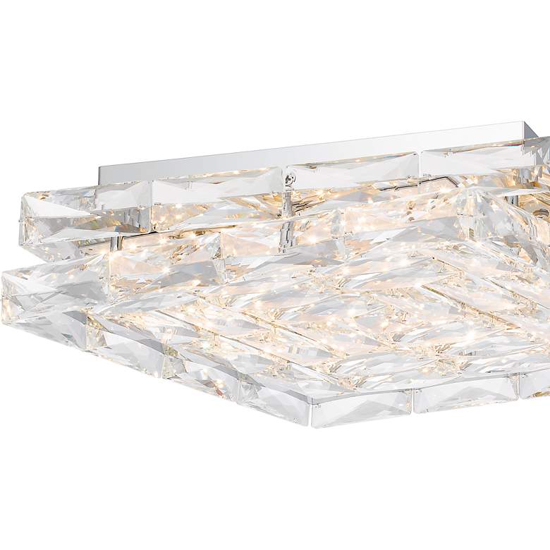 Image 6 Quoizel Milania 14 3/4"W Polished Chrome LED Ceiling Light more views