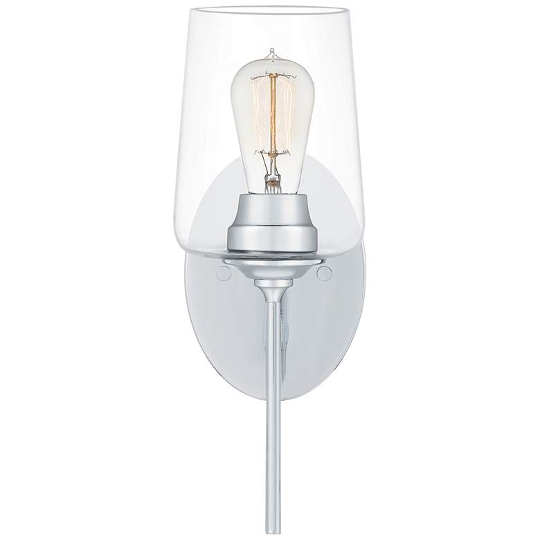 Image 1 Quoizel Miller 13 1/2" High Polished Chrome Wall Sconce