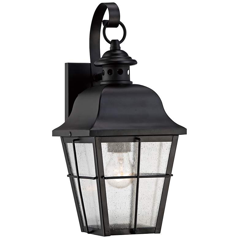 Image 2 Quoizel Millhouse 15 1/2 inch High Black Outdoor Wall Light