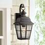 Quoizel Millhouse 15 1/2" High Black Outdoor Wall Light