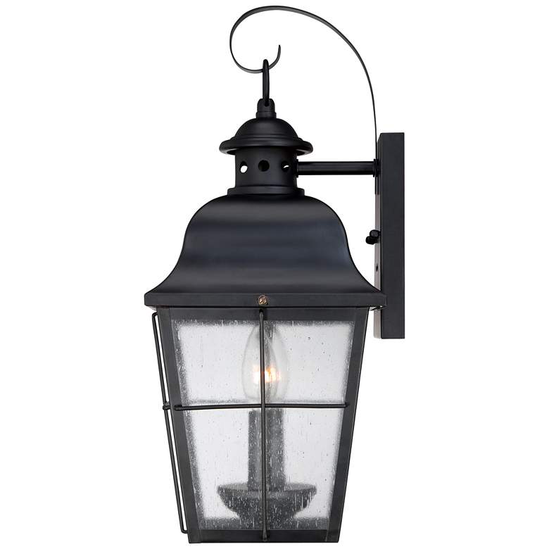 Image 4 Quoizel Millhouse 18 inch High Black Outdoor Wall Light more views