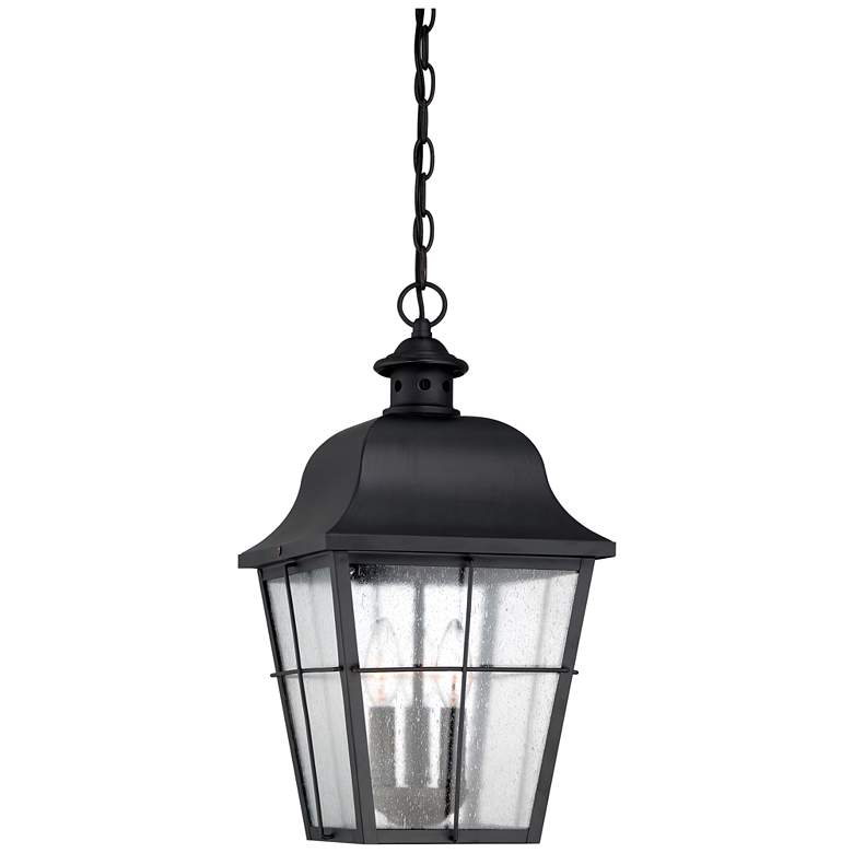 Image 2 Quoizel Millhouse 19 inch High Black Outdoor Hanging Light