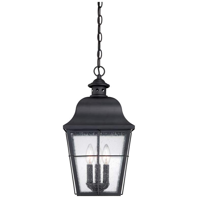 Quoizel Millhouse 19&quot; High Black Outdoor Hanging Light more views