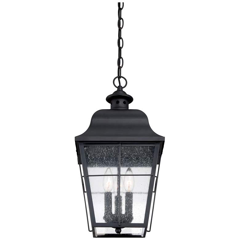 Image 4 Quoizel Millhouse 19 inch High Black Outdoor Hanging Light more views