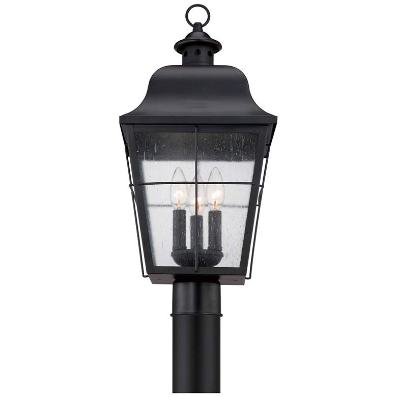 Image 4 Quoizel Millhouse 21 1/2" High Black Outdoor Post Light more views
