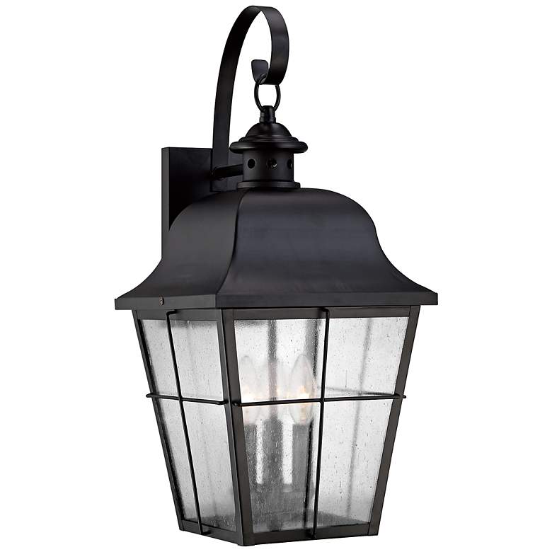 Image 2 Quoizel Millhouse 22" High Black Outdoor Wall Light