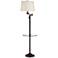 Quoizel Millington Bronze Swing Arm Tray Table Floor Lamp