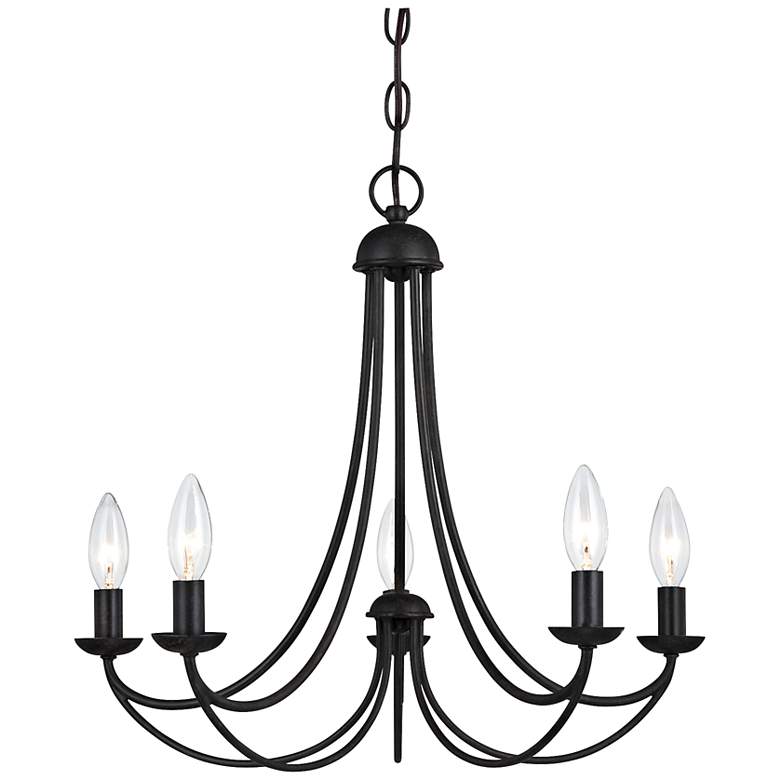 Image 2 Quoizel Mirren 21 inch Wide 5 Light Imperial Bronze Chandelier