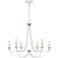 Quoizel Mirren 28" Wide Antique White 6-Light Chandelier