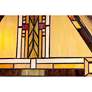 Quoizel Mission 25" High Tiffany-Style Art Glass Table Lamp