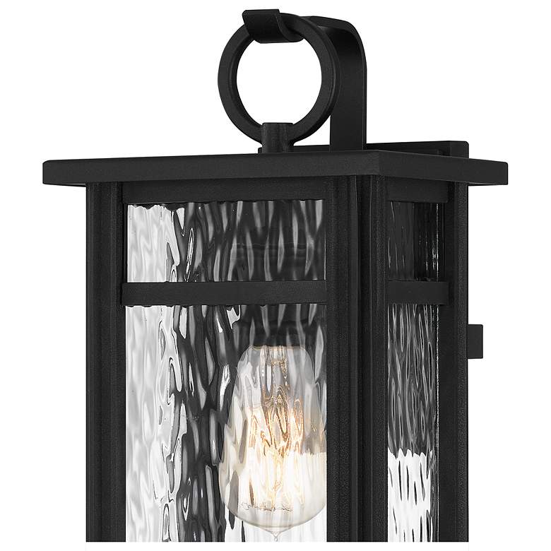 Image 4 Quoizel Moira 15 3/4" High Earth Black Outdoor Wall Light more views