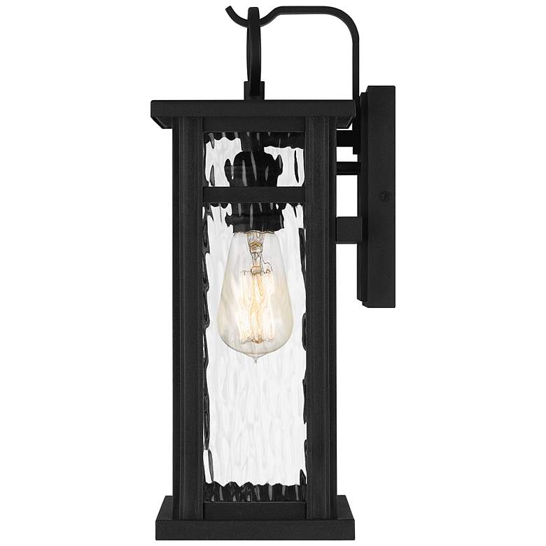 Image 6 Quoizel Moira 15 3/4" High Earth Black Outdoor Wall Light more views