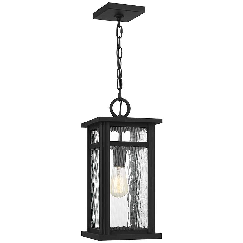 Image 3 Quoizel Moira 17 1/2 inch High Earth Black Outdoor Hanging Light