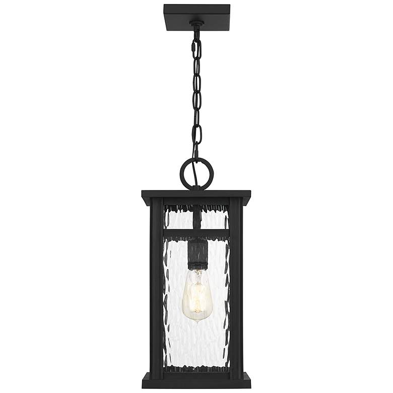 Image 6 Quoizel Moira 17 1/2 inch High Earth Black Outdoor Hanging Light more views