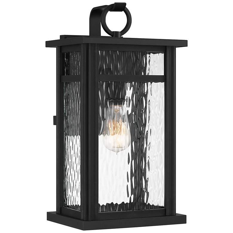 Image 3 Quoizel Moira 17 1/2 inch High Earth Black Outdoor Wall Light