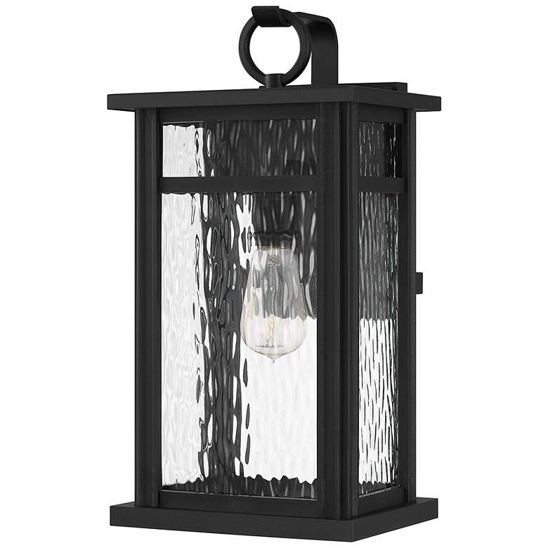 Image 7 Quoizel Moira 17 1/2" High Earth Black Outdoor Wall Light more views