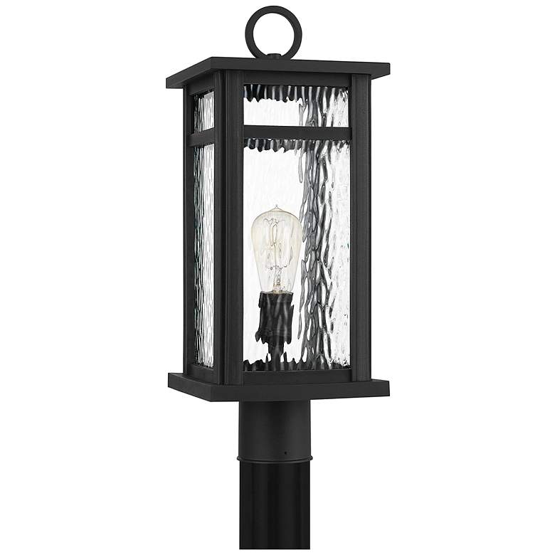 Image 3 Quoizel Moira 20 1/2 inch Earth Black Outdoor Post Mount Light