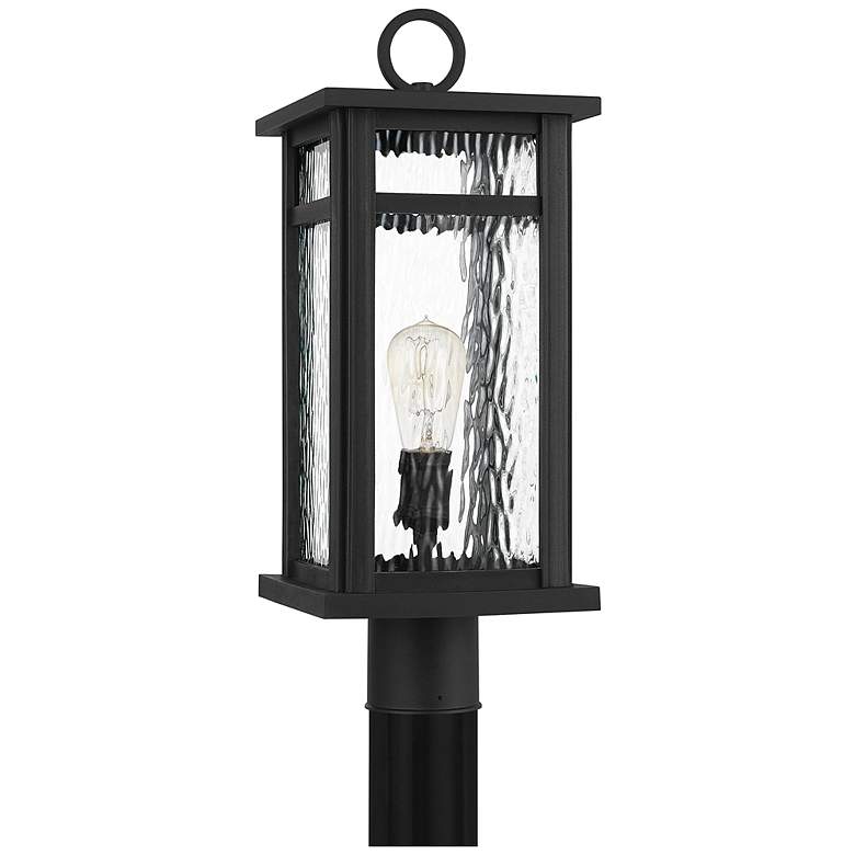 Image 3 Quoizel Moira 20 1/2" Earth Black Outdoor Post Mount Light