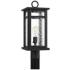 Quoizel Moira 20 1/2" Earth Black Outdoor Post Mount Light