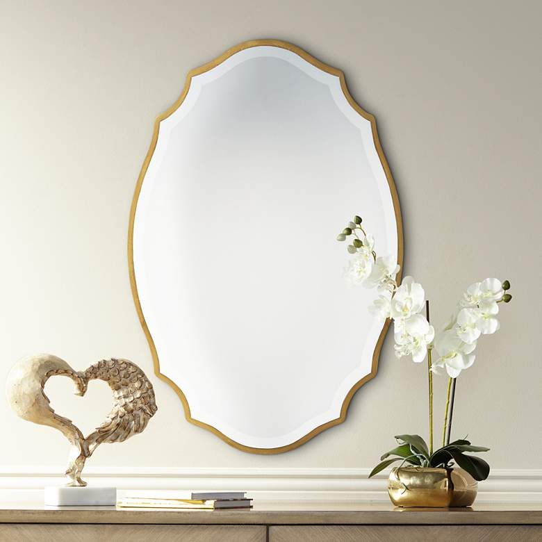 Quoizel Monarch Gallery Gold 24&quot; x 36&quot; Wall Mirror