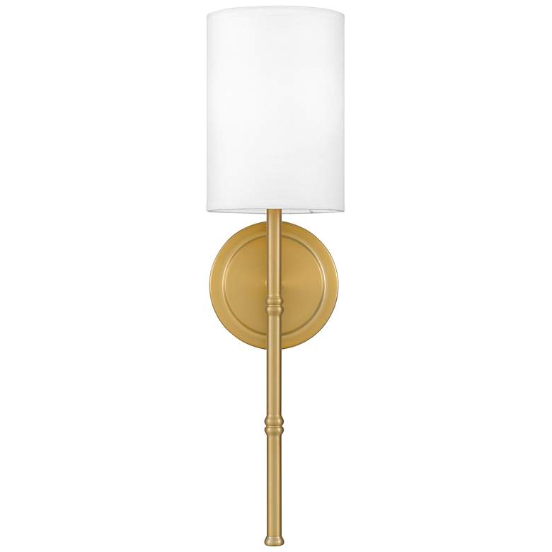 Image 1 Quoizel Monica 19" High Aged Brass Metal Wall Scone