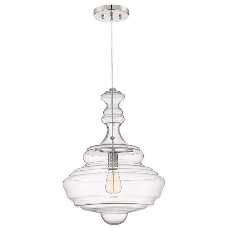 Image 2 Quoizel Morocco 15 3/4" Wide Polished Chrome Pendant Light