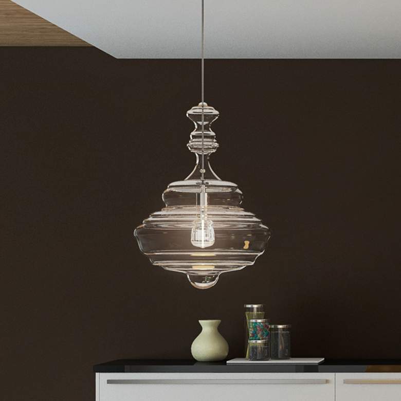 Image 1 Quoizel Morocco 15 3/4" Wide Polished Chrome Pendant Light