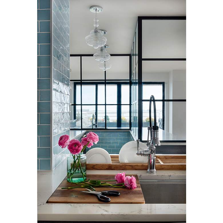 Image 5 Quoizel Morocco 15 3/4" Wide Polished Chrome Pendant Light more views