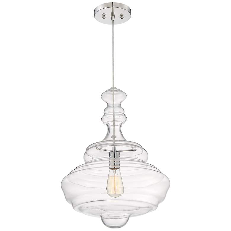 Image 6 Quoizel Morocco 15 3/4" Wide Polished Chrome Pendant Light more views